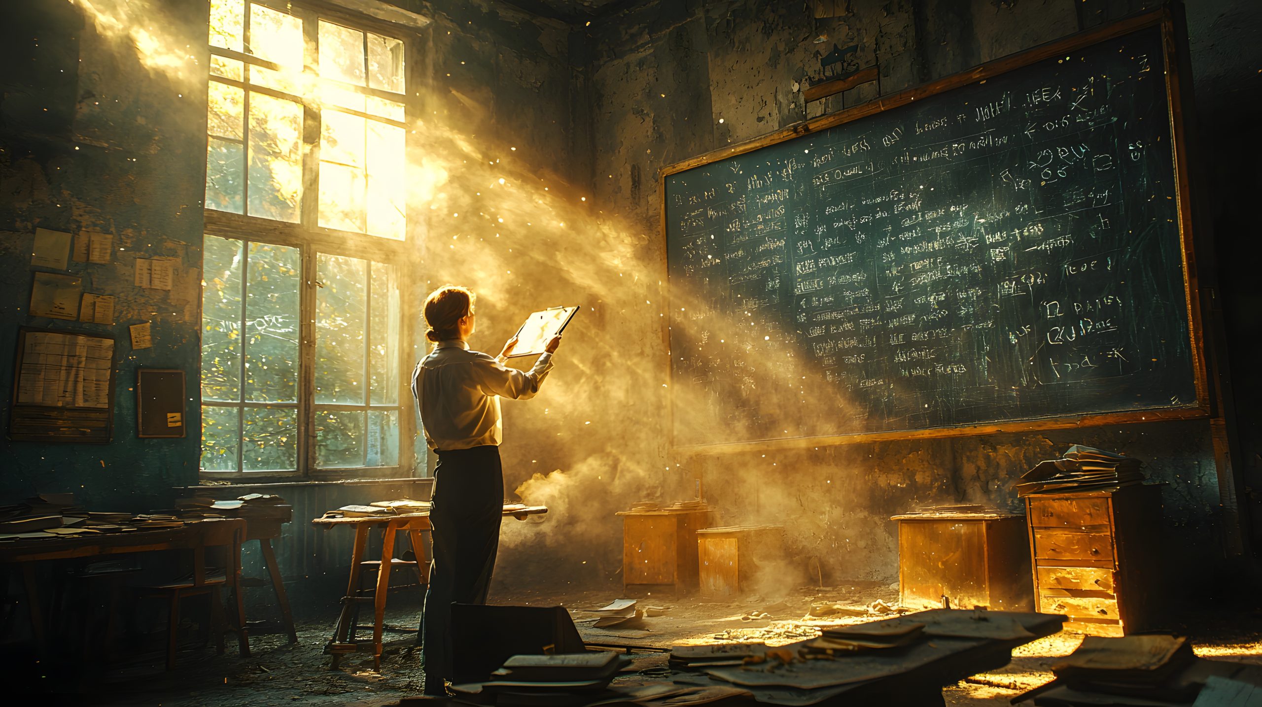 vecteezy a man is standing in front of a blackboard with a book in 72507254 scaled